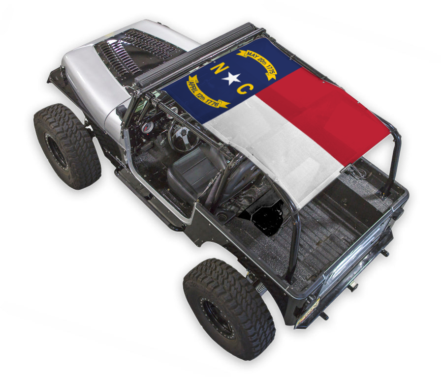 Jeep Wrangler YJ Sun Shade Stock Printed Shade Top (1987–1996)