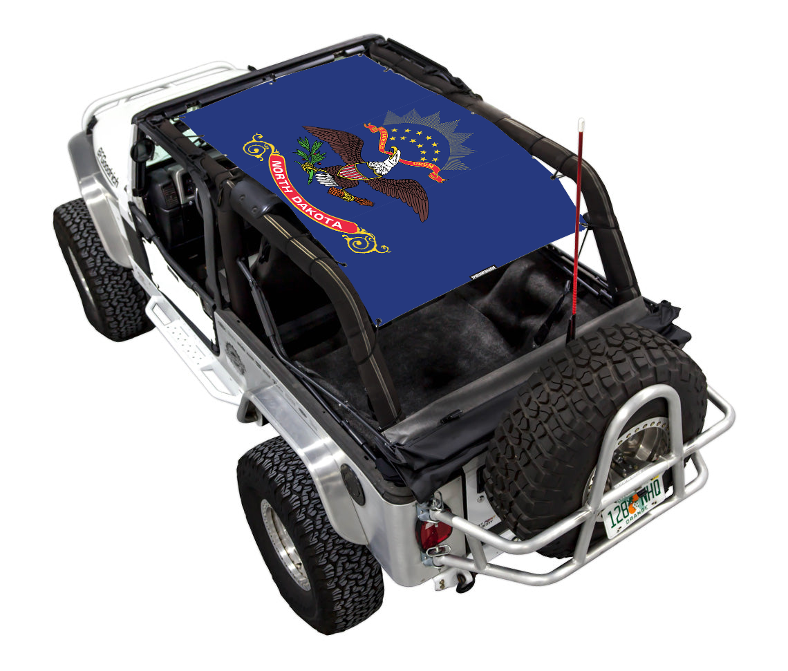 Jeep Wrangler LJ Sun Shade Stock Printed Shade Top (2004–2006)