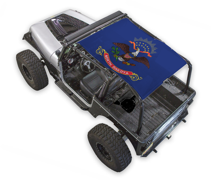 Jeep Wrangler YJ Sun Shade Stock Printed Shade Top (1987–1996)