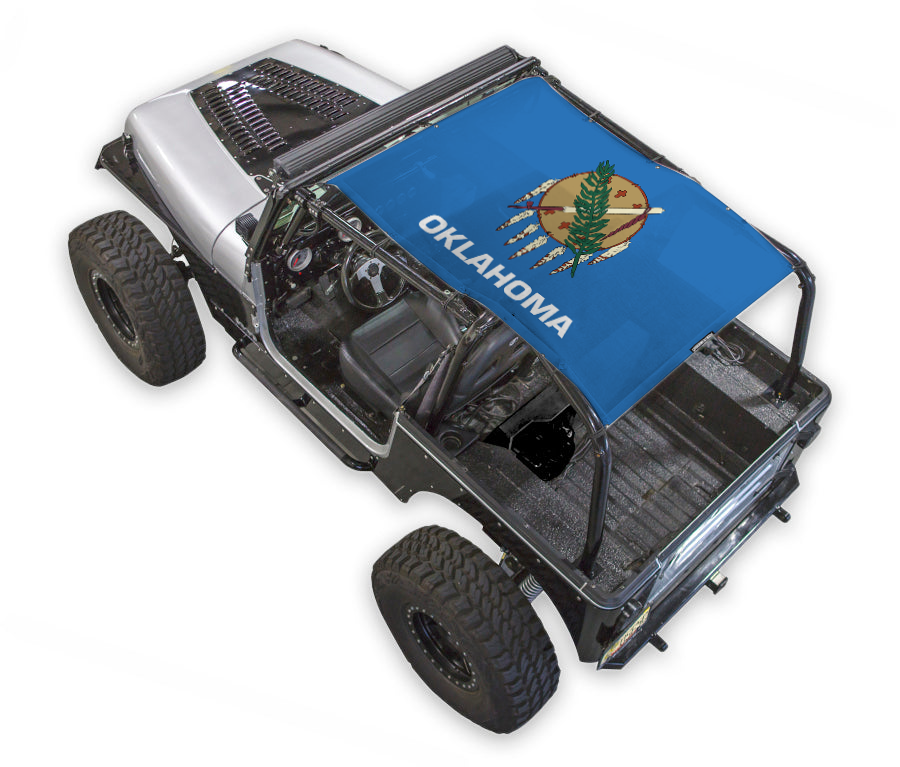 Jeep Wrangler YJ Sun Shade Stock Printed Shade Top (1987–1996)