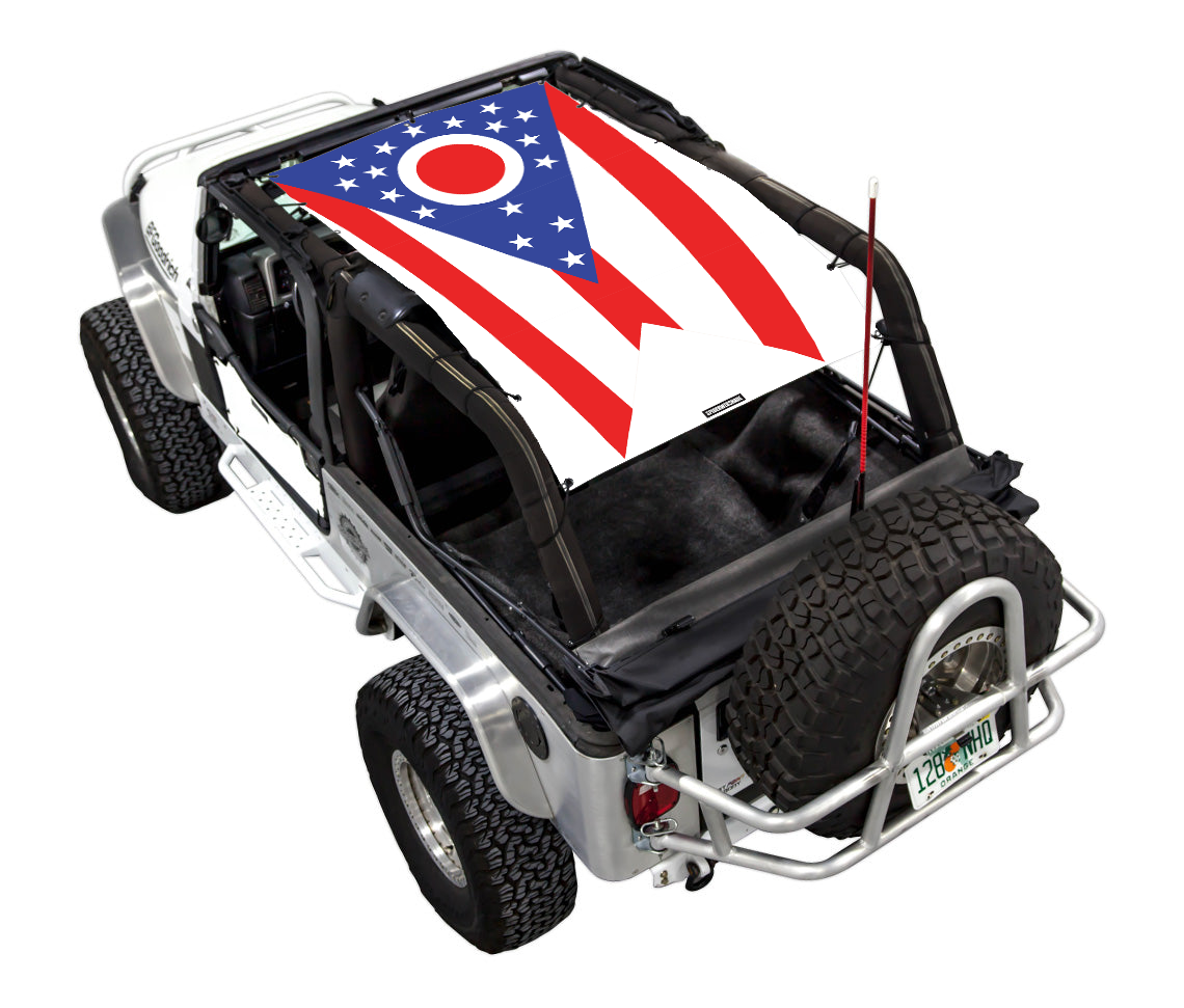 Jeep Wrangler LJ Sun Shade Stock Printed Shade Top (2004–2006)