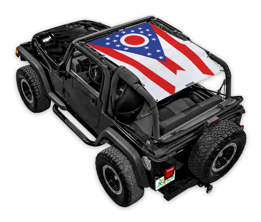 Jeep Wrangler TJ Sun Shade Stock Printed Shade Top (1997–2006)