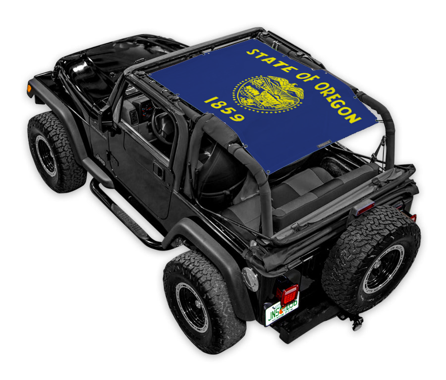 Jeep Wrangler TJ Sun Shade Stock Printed Shade Top (1997–2006)