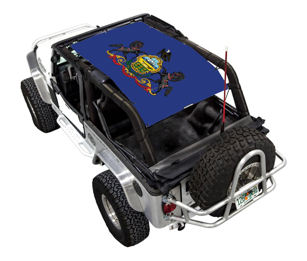 Jeep Wrangler LJ Sun Shade Stock Printed Shade Top (2004–2006)