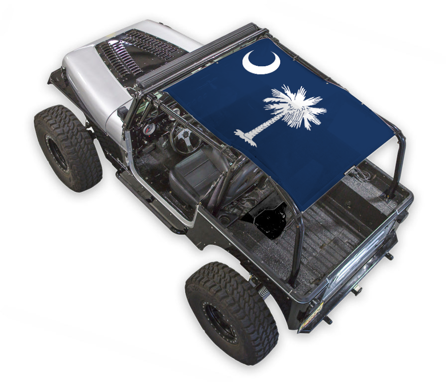 Jeep Wrangler YJ Sun Shade Stock Printed Shade Top (1987–1996)