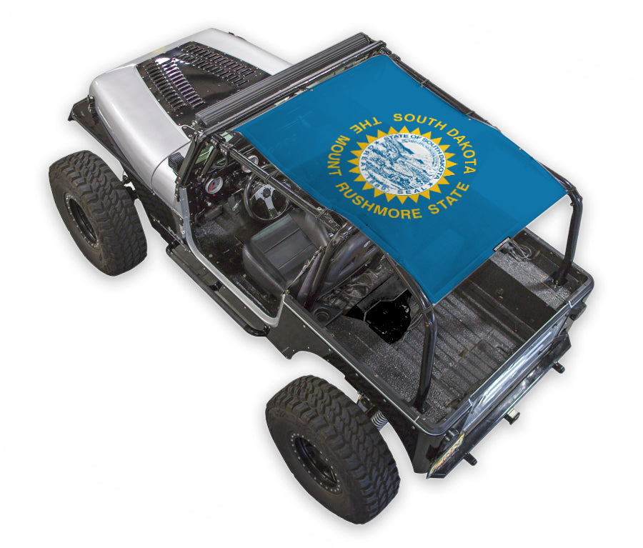 Jeep Wrangler YJ Sun Shade Stock Printed Shade Top (1987–1996)