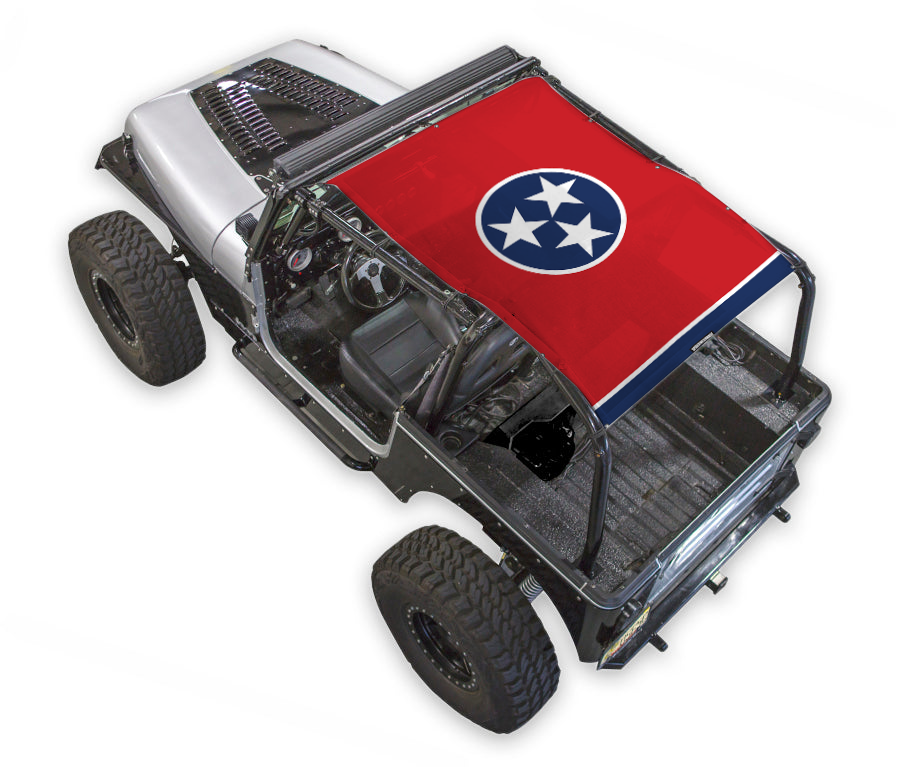 Jeep Wrangler YJ Sun Shade Stock Printed Shade Top (1987–1996)