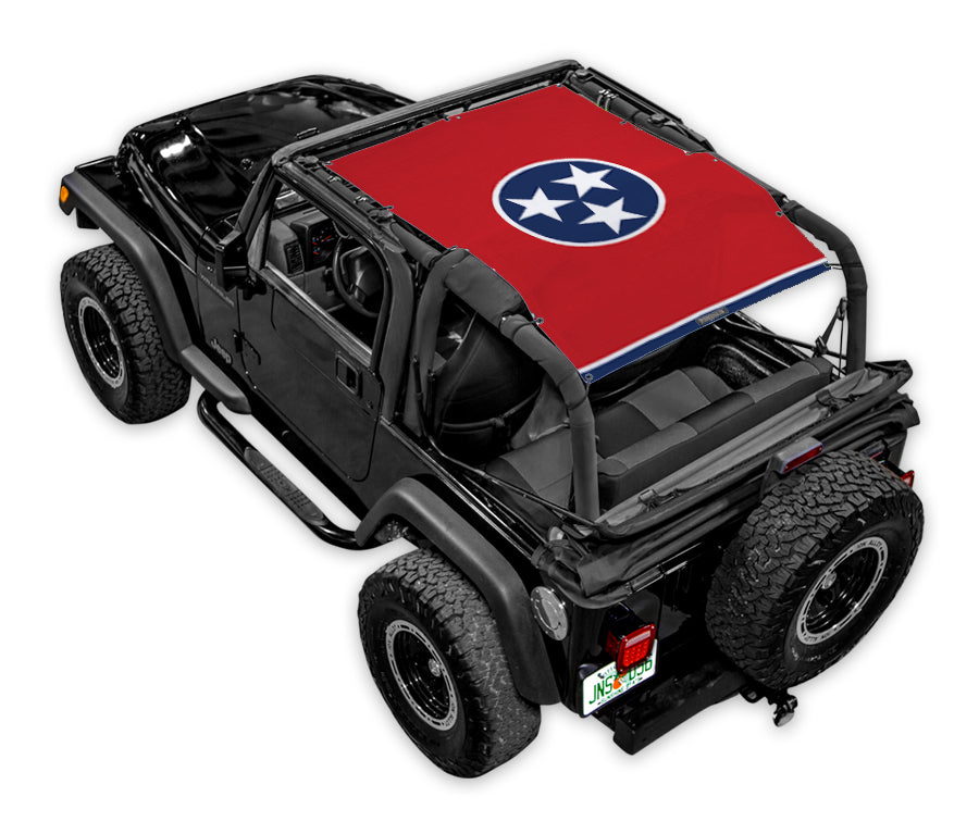 Jeep Wrangler TJ Sun Shade Stock Printed Shade Top (1997–2006)