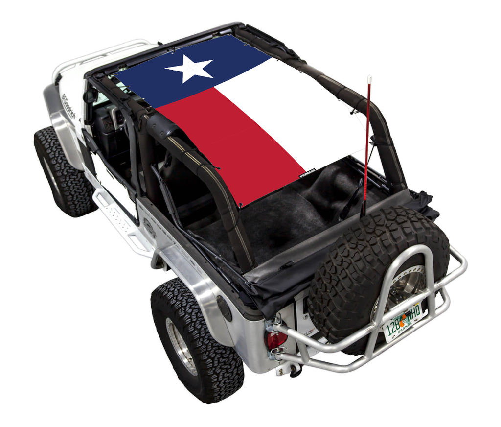 Jeep Wrangler LJ Sun Shade Stock Printed Shade Top (2004–2006)