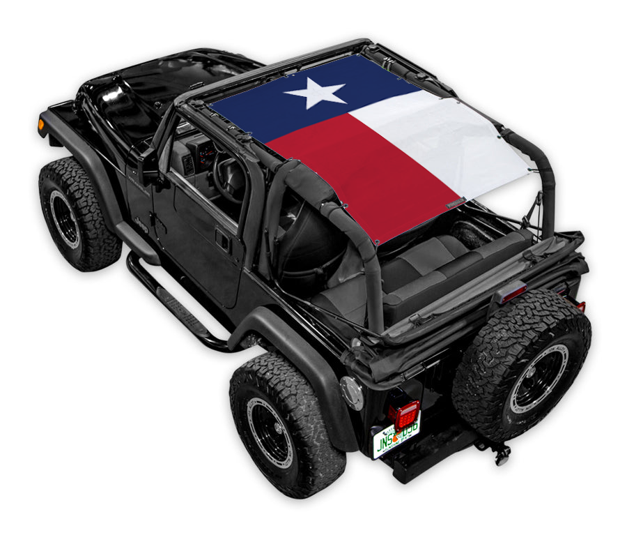 Jeep Wrangler TJ Sun Shade Stock Printed Shade Top (1997–2006)