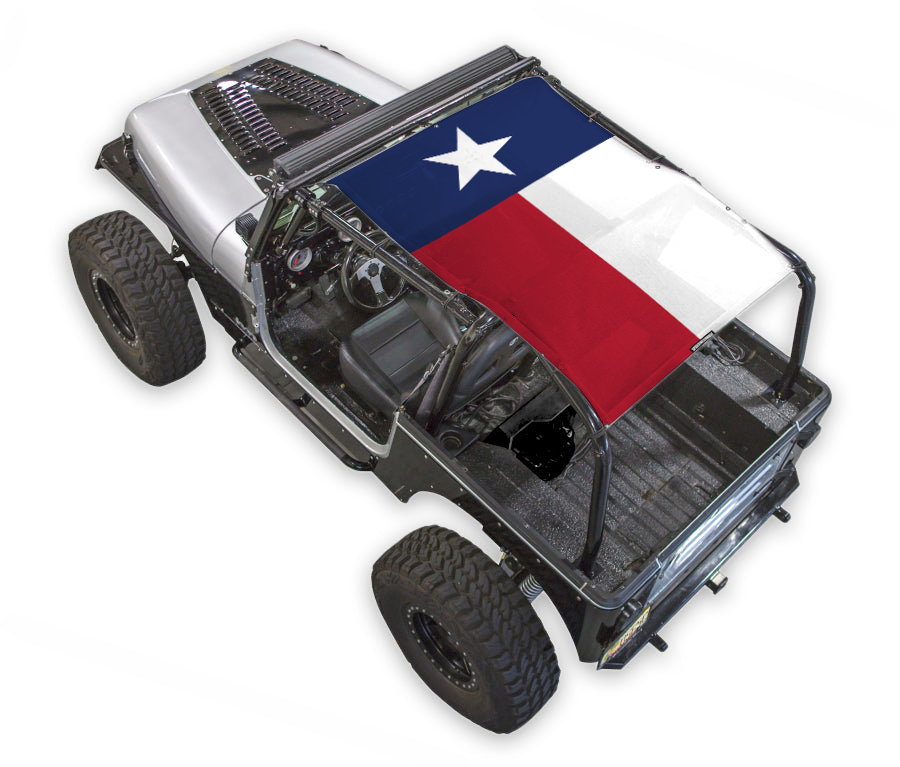 Jeep Wrangler YJ Sun Shade Stock Printed Shade Top (1987–1996)