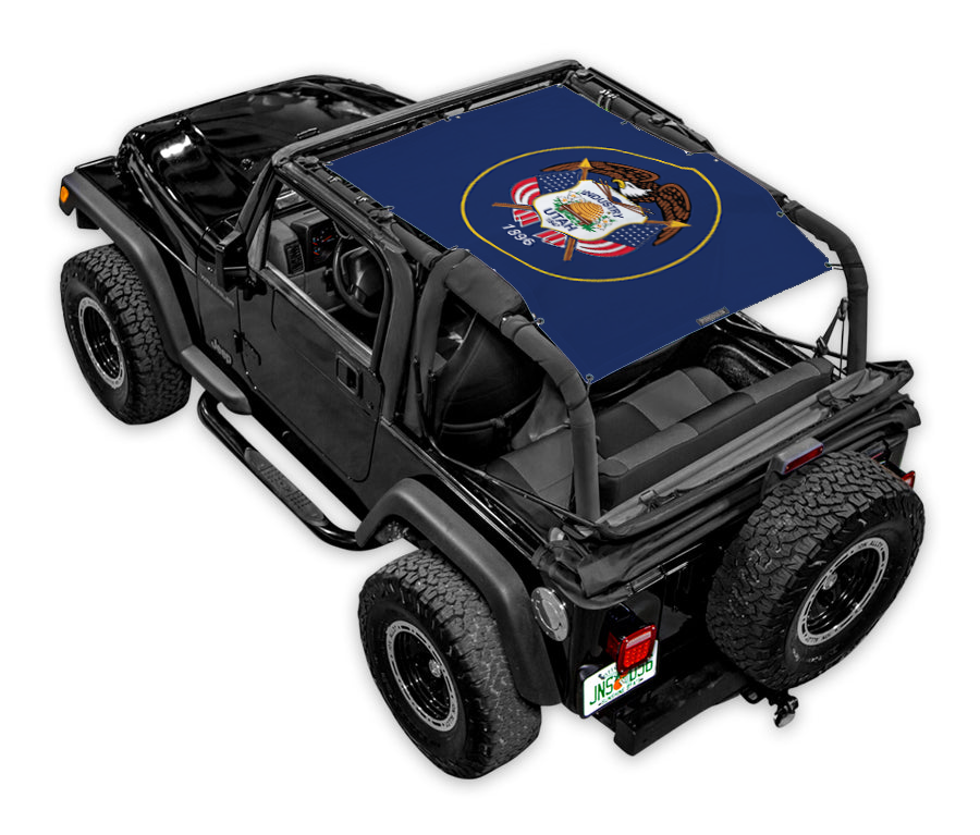 Jeep Wrangler TJ Sun Shade Stock Printed Shade Top (1997–2006)