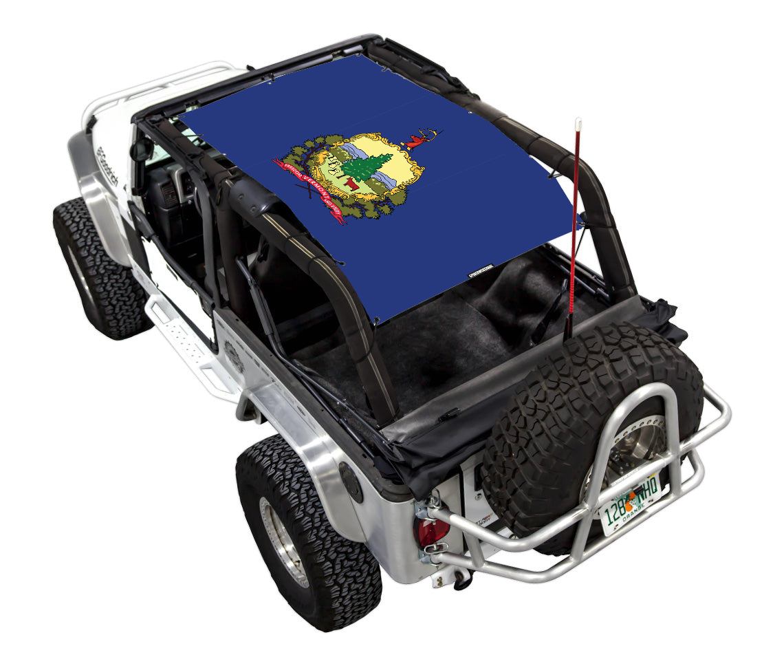 Jeep Wrangler LJ Sun Shade Stock Printed Shade Top (2004–2006)
