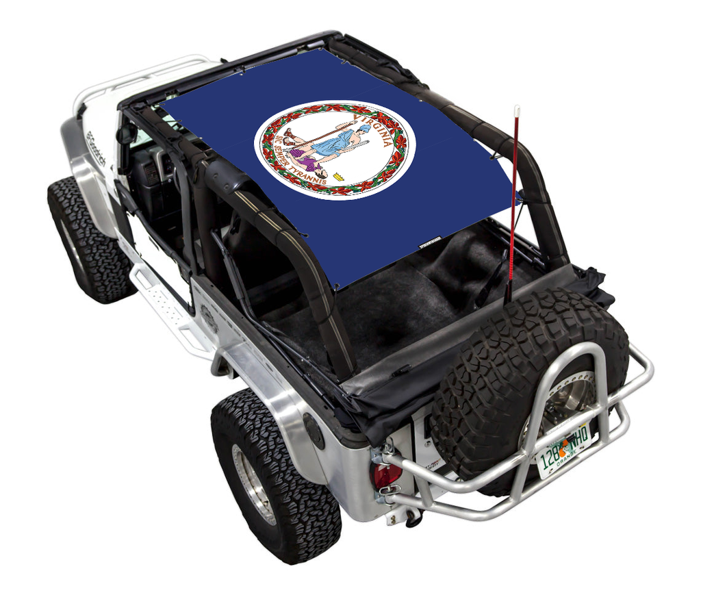 Jeep Wrangler LJ Sun Shade Stock Printed Shade Top (2004–2006)