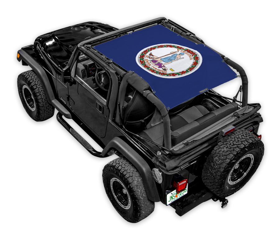 Jeep Wrangler TJ Sun Shade Stock Printed Shade Top (1997–2006)