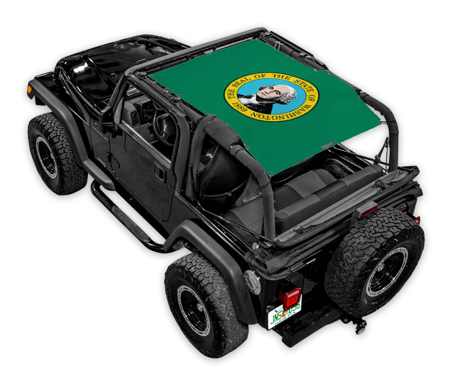 Jeep Wrangler TJ Sun Shade Stock Printed Shade Top (1997–2006)
