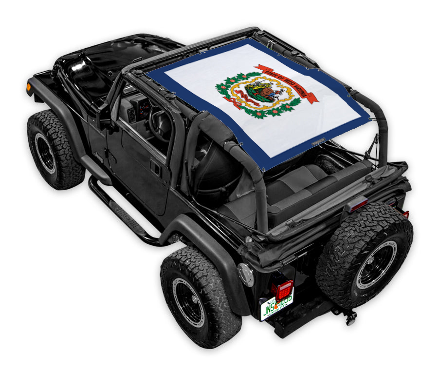 Jeep Wrangler TJ Sun Shade Stock Printed Shade Top (1997–2006)