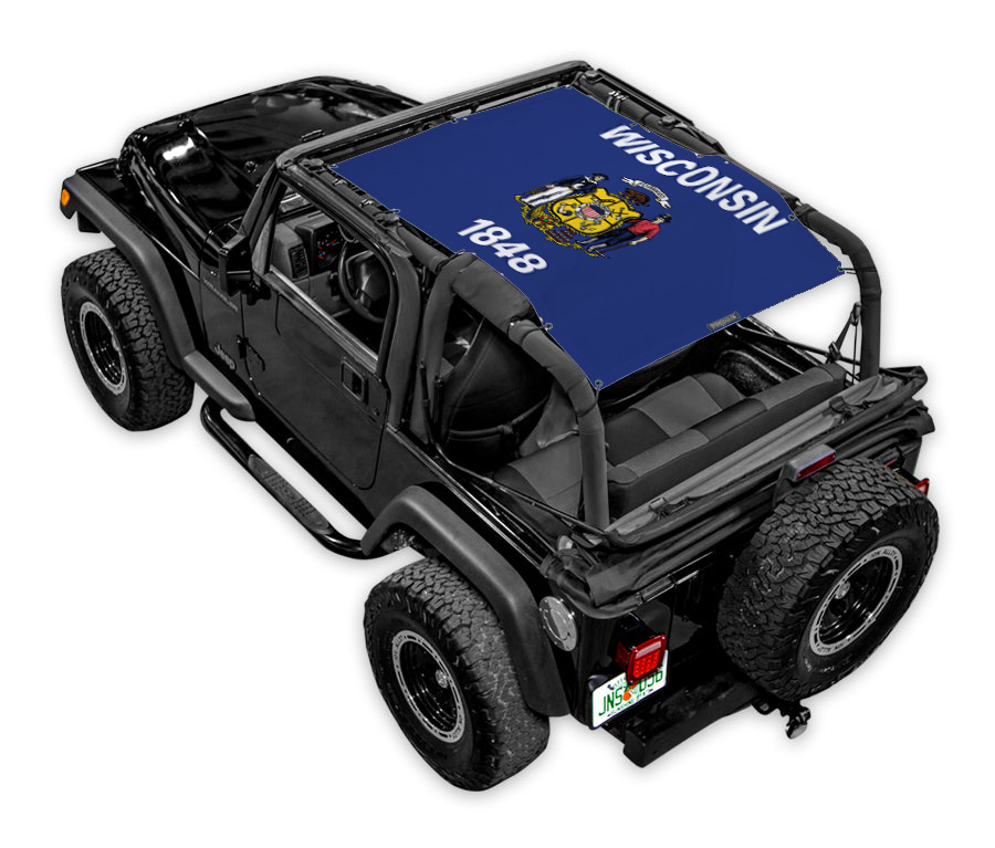 Jeep Wrangler TJ Sun Shade Stock Printed Shade Top (1997–2006)