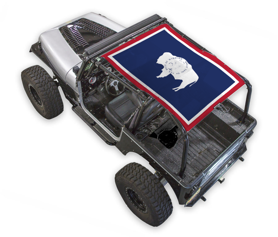 Jeep Wrangler YJ Sun Shade Stock Printed Shade Top (1987–1996)