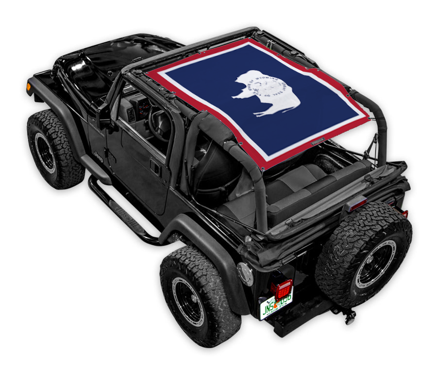 Jeep Wrangler TJ Sun Shade Stock Printed Shade Top (1997–2006)
