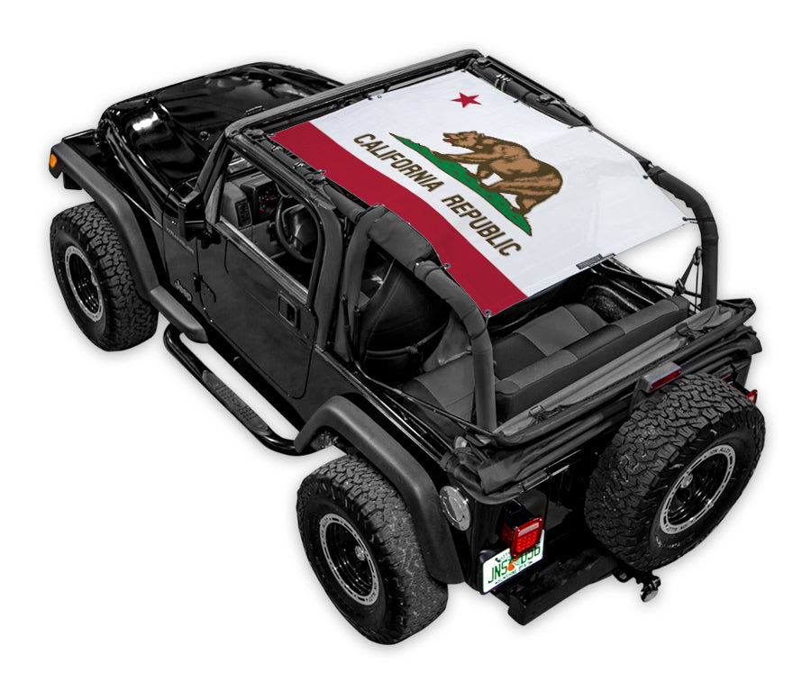 Jeep Wrangler TJ Sun Shade Stock Printed Shade Top (1997–2006)