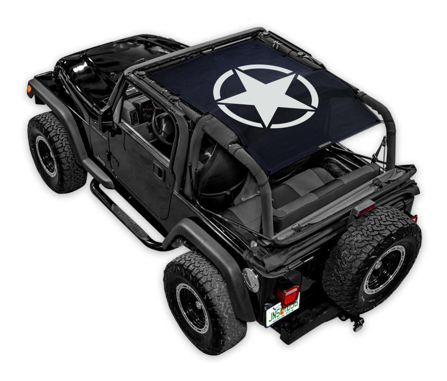 Jeep Wrangler TJ Sun Shade Stock Printed Shade Top (1997–2006)
