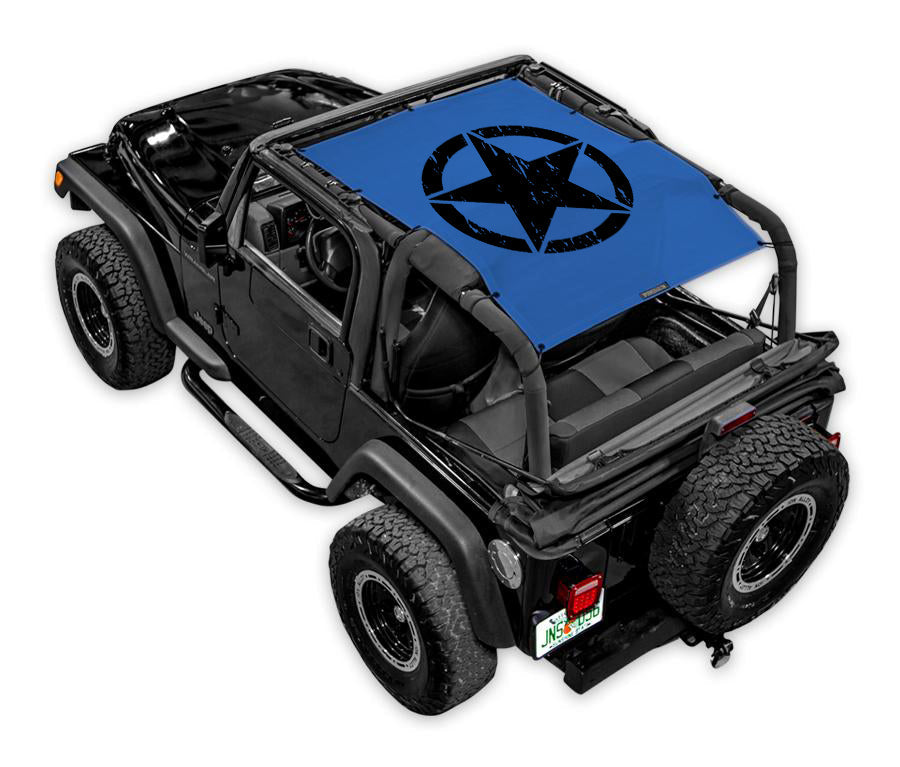 Jeep Wrangler TJ Sun Shade Stock Printed Shade Top (1997–2006)