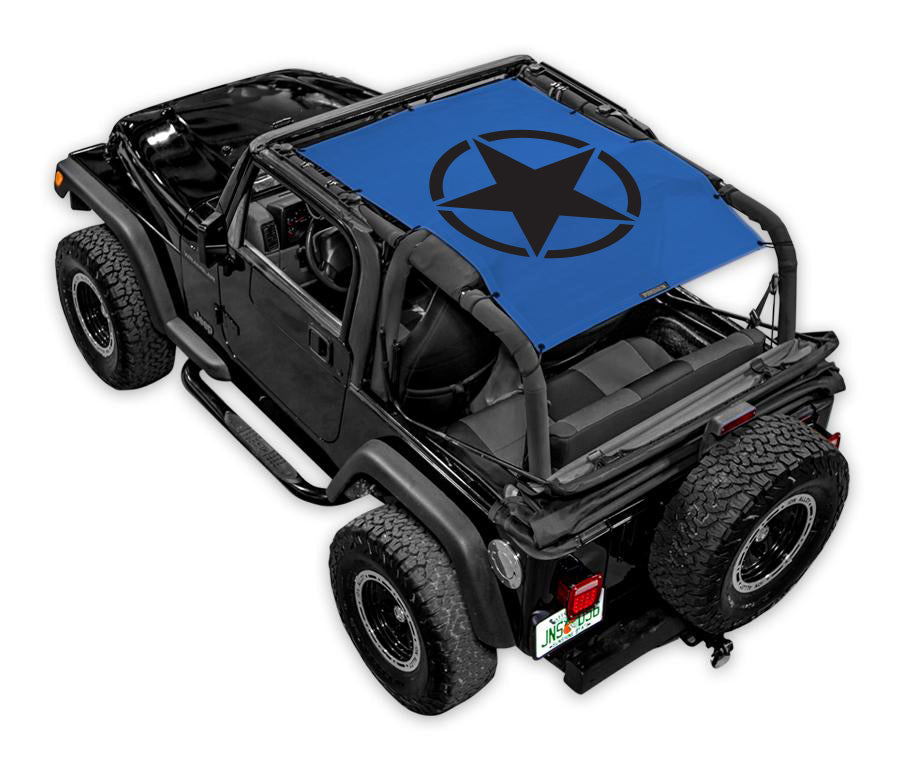 Jeep Wrangler TJ Sun Shade Stock Printed Shade Top (1997–2006)