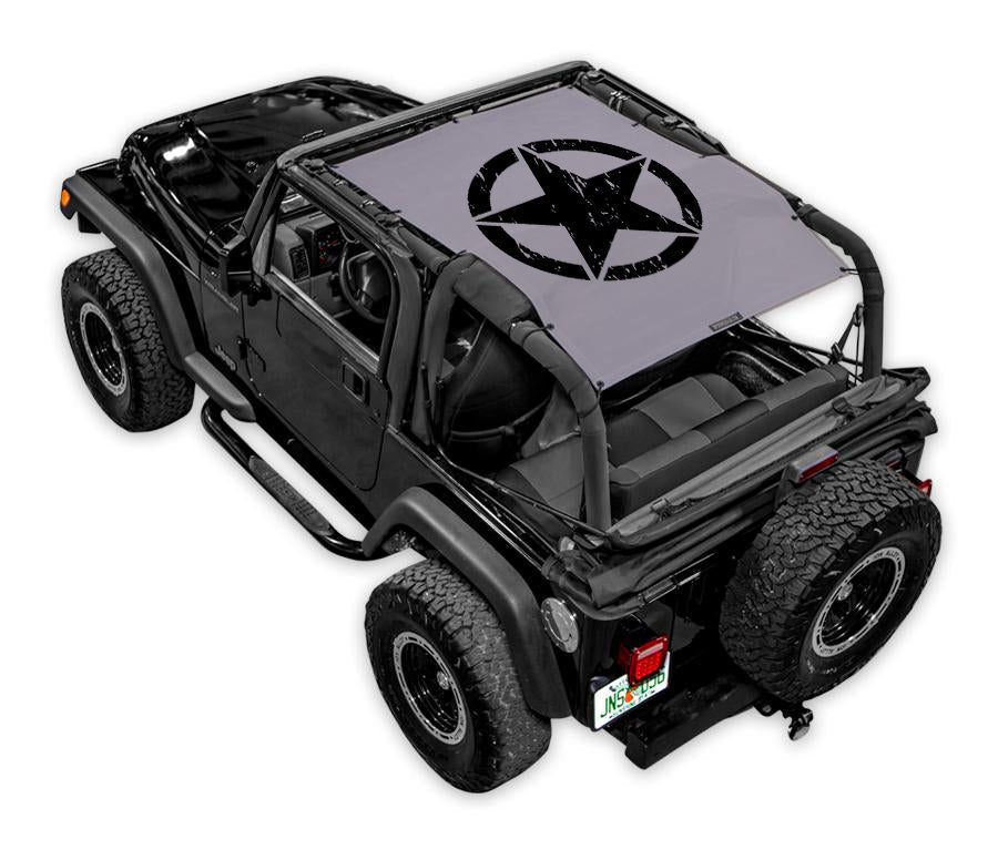 Jeep Wrangler TJ Sun Shade Stock Printed Shade Top (1997–2006)