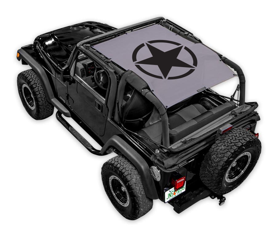 Jeep Wrangler TJ Sun Shade Stock Printed Shade Top (1997–2006)