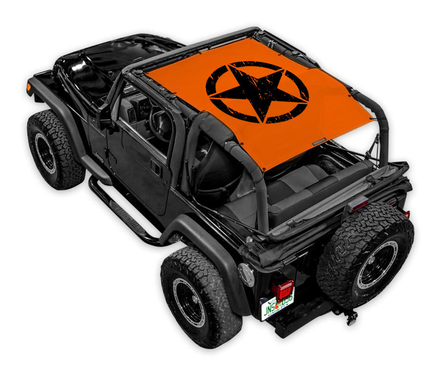 Jeep Wrangler TJ Sun Shade Stock Printed Shade Top (1997–2006)