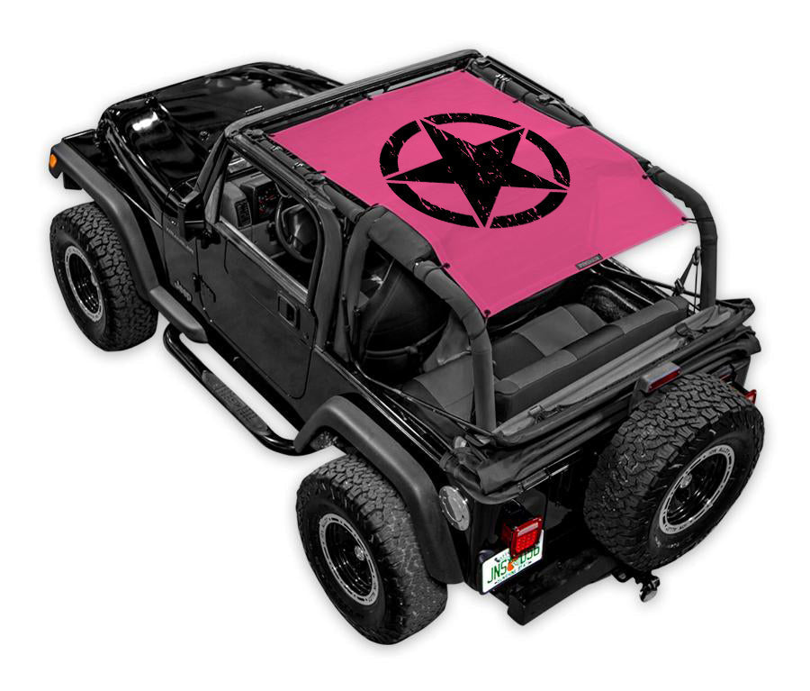 Jeep Wrangler TJ Sun Shade Stock Printed Shade Top (1997–2006)