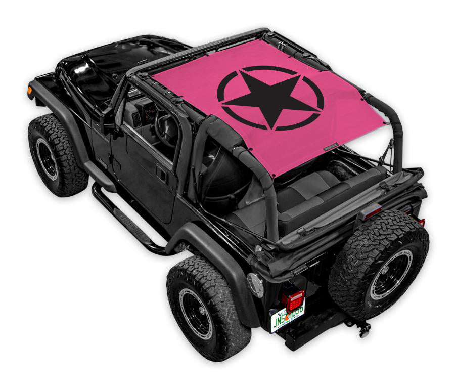 Jeep Wrangler TJ Sun Shade Stock Printed Shade Top (1997–2006)