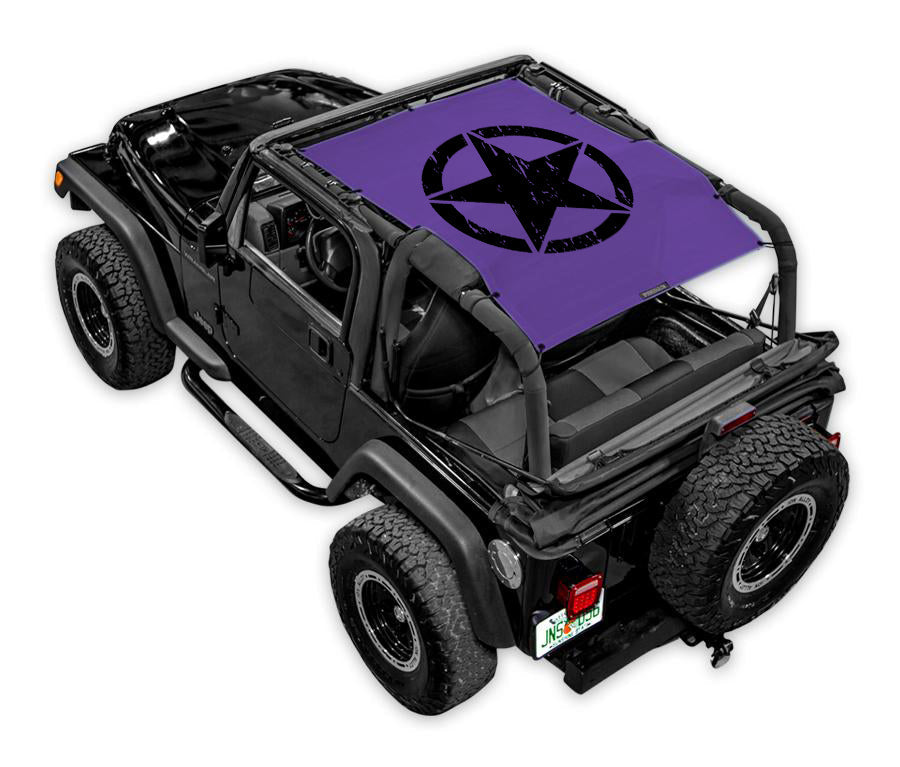 Jeep Wrangler TJ Sun Shade Stock Printed Shade Top (1997–2006)