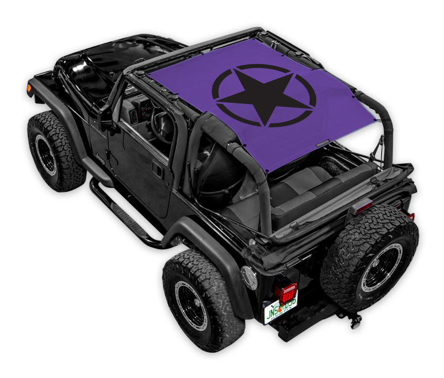 Jeep Wrangler TJ Sun Shade Stock Printed Shade Top (1997–2006)