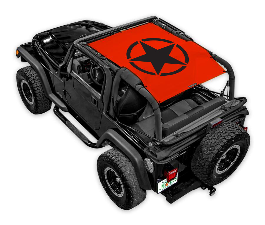 Jeep Wrangler TJ Sun Shade Stock Printed Shade Top (1997–2006)