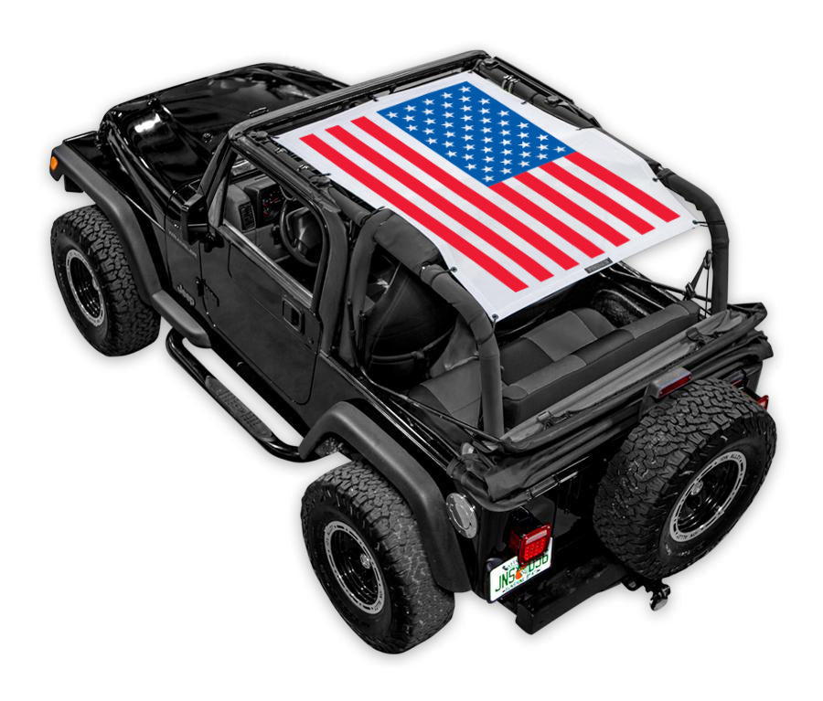 Jeep Wrangler TJ Sun Shade Stock Printed Shade Top (1997–2006)