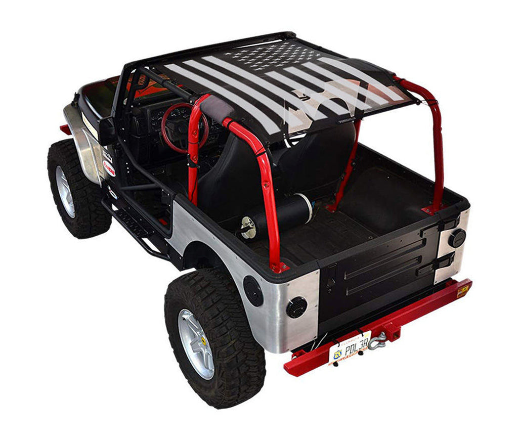 Jeep Wrangler TJ Sun Shade Stock Printed Shade Top (1997–2006)