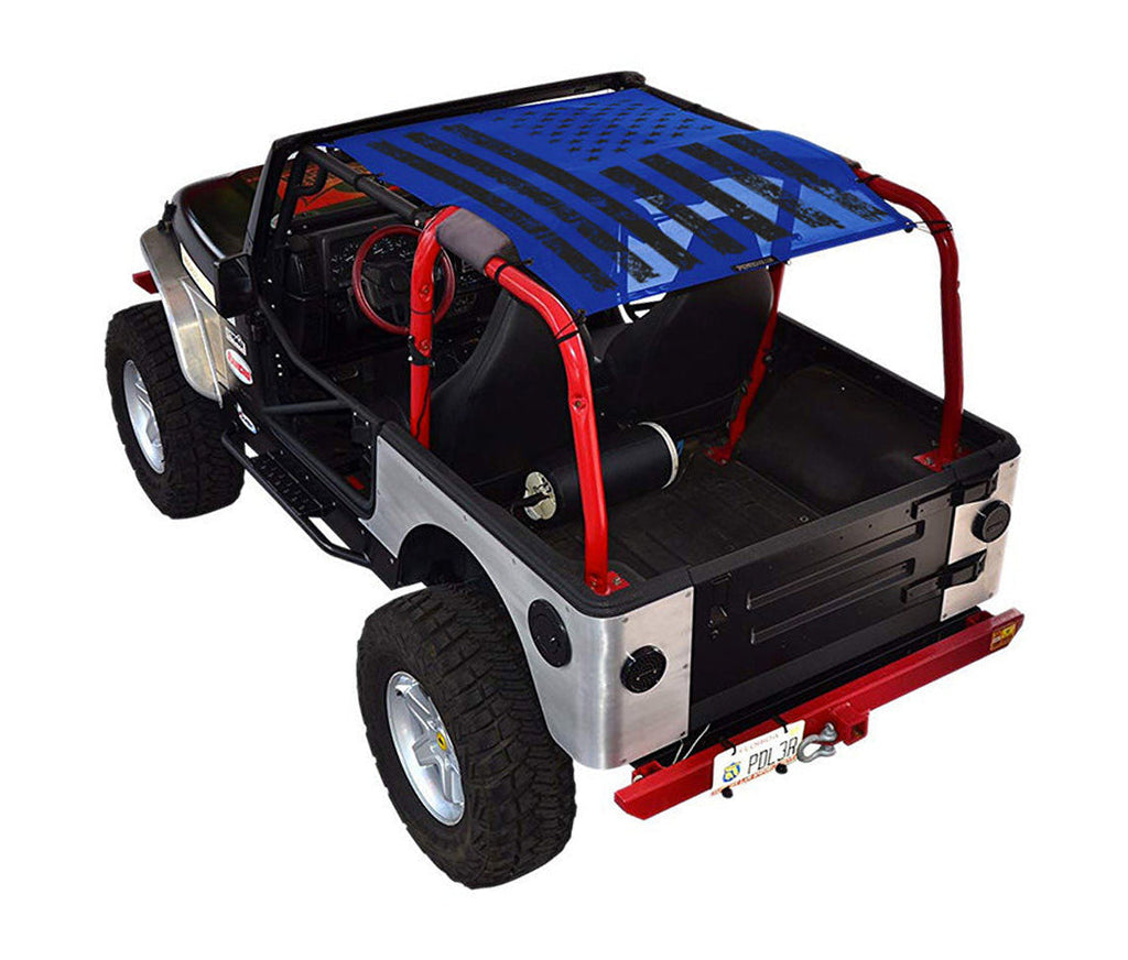 Jeep Wrangler TJ Sun Shade Stock Printed Shade Top (1997–2006)