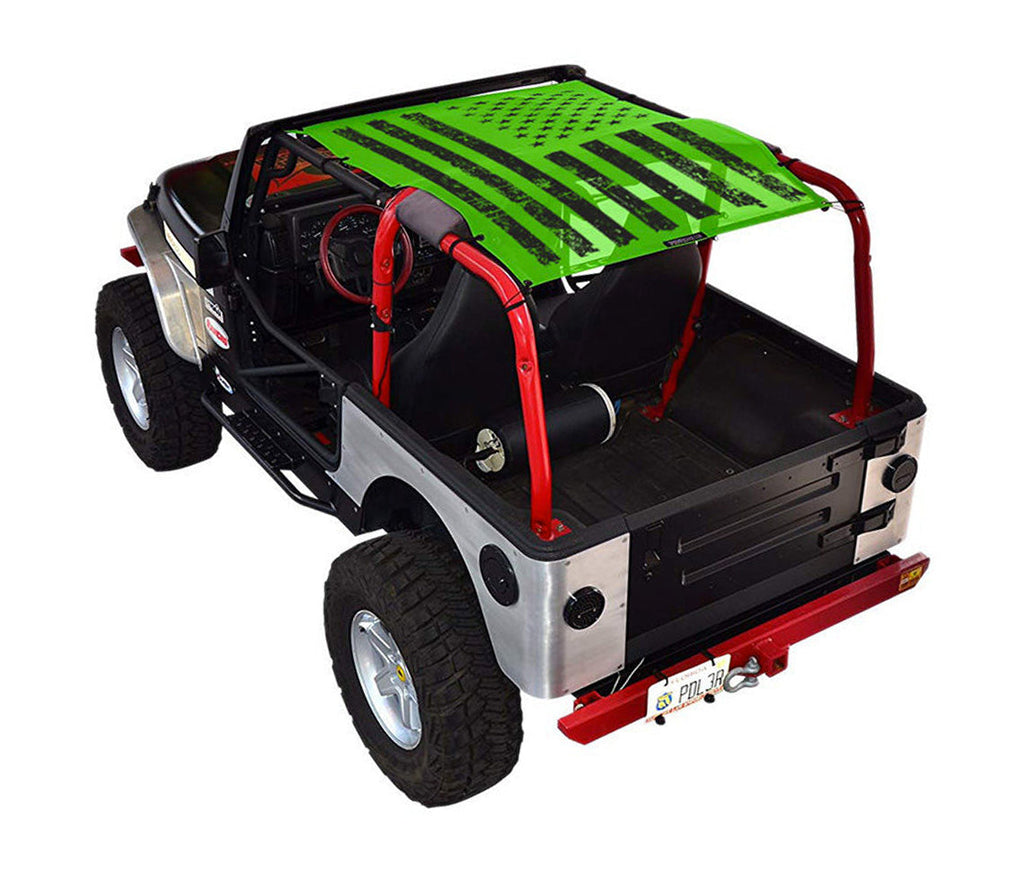 Jeep Wrangler TJ Sun Shade Stock Printed Shade Top (1997–2006)