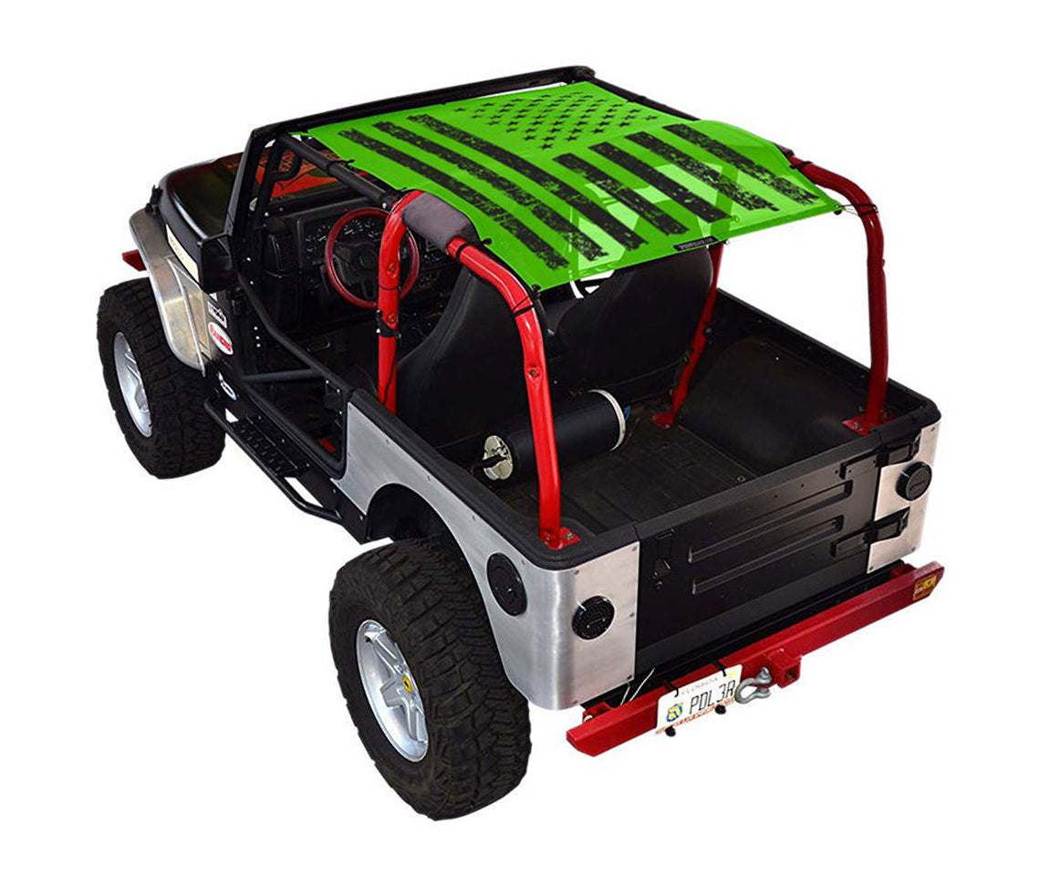Jeep Wrangler TJ Sun Shade Stock Printed Shade Top (1997–2006)