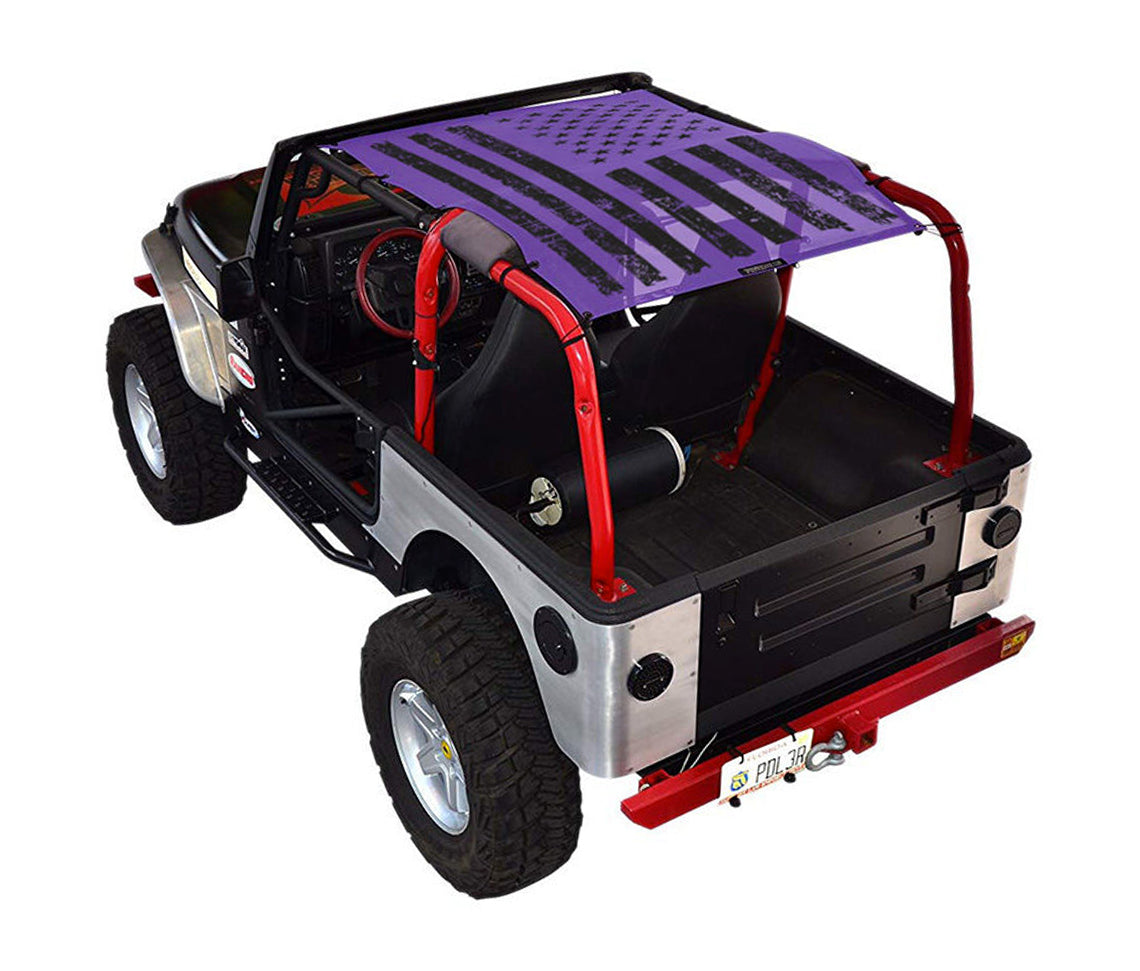 Jeep Wrangler TJ Sun Shade Stock Printed Shade Top (1997–2006)