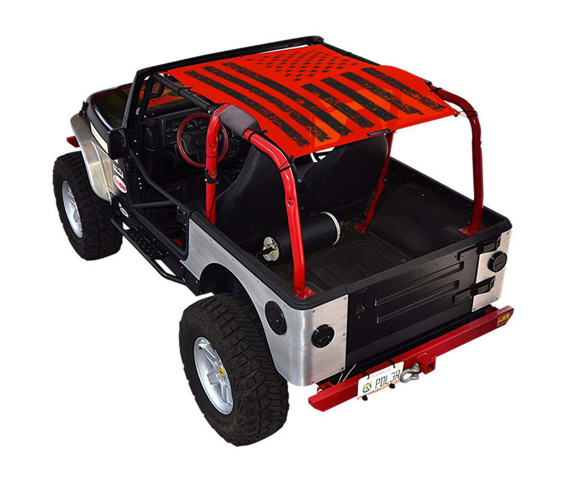 Jeep Wrangler TJ Sun Shade Stock Printed Shade Top (1997–2006)