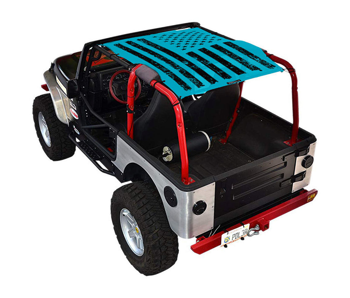 Jeep Wrangler TJ Sun Shade Stock Printed Shade Top (1997–2006)