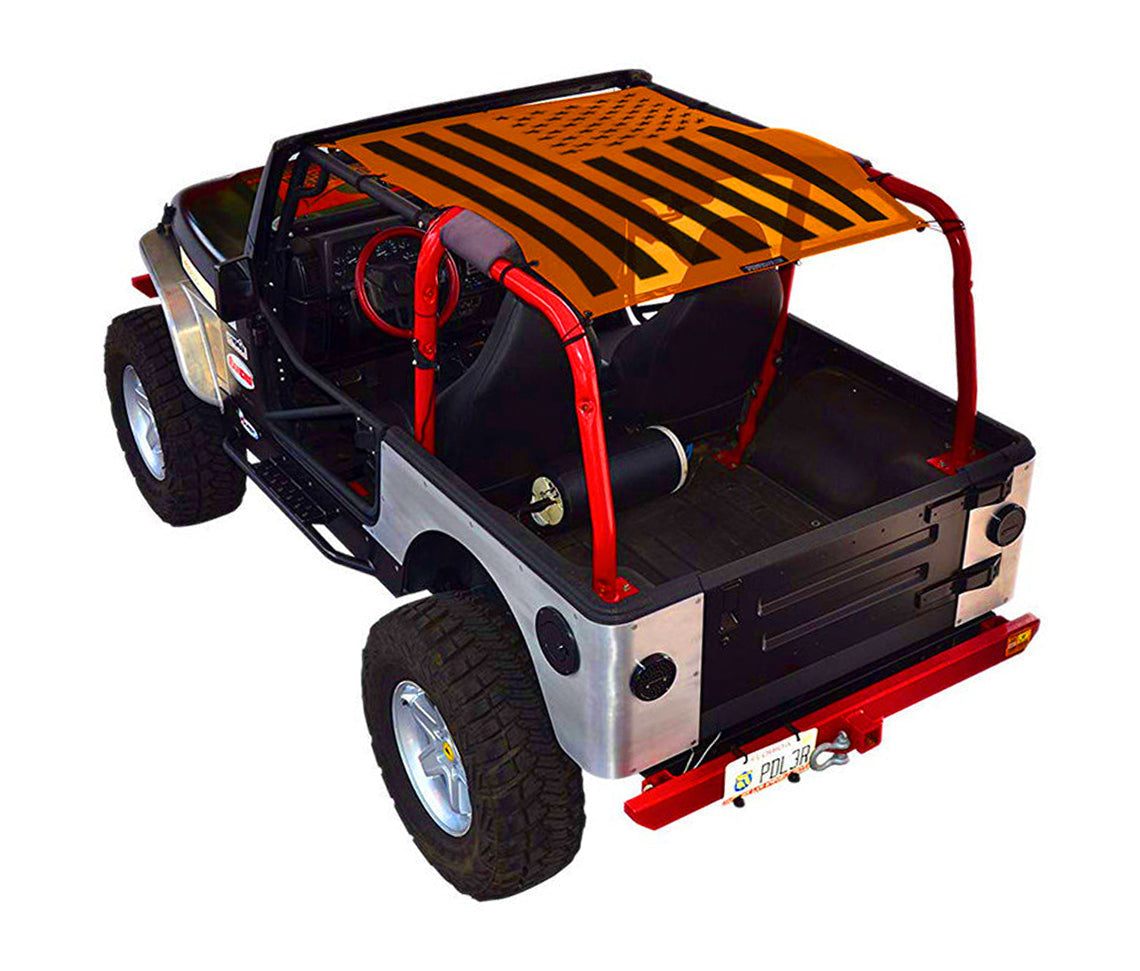 Jeep Wrangler TJ Sun Shade Stock Printed Shade Top (1997–2006)