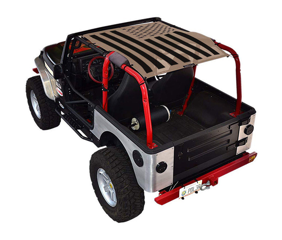 Jeep Wrangler TJ Sun Shade Stock Printed Shade Top (1997–2006)
