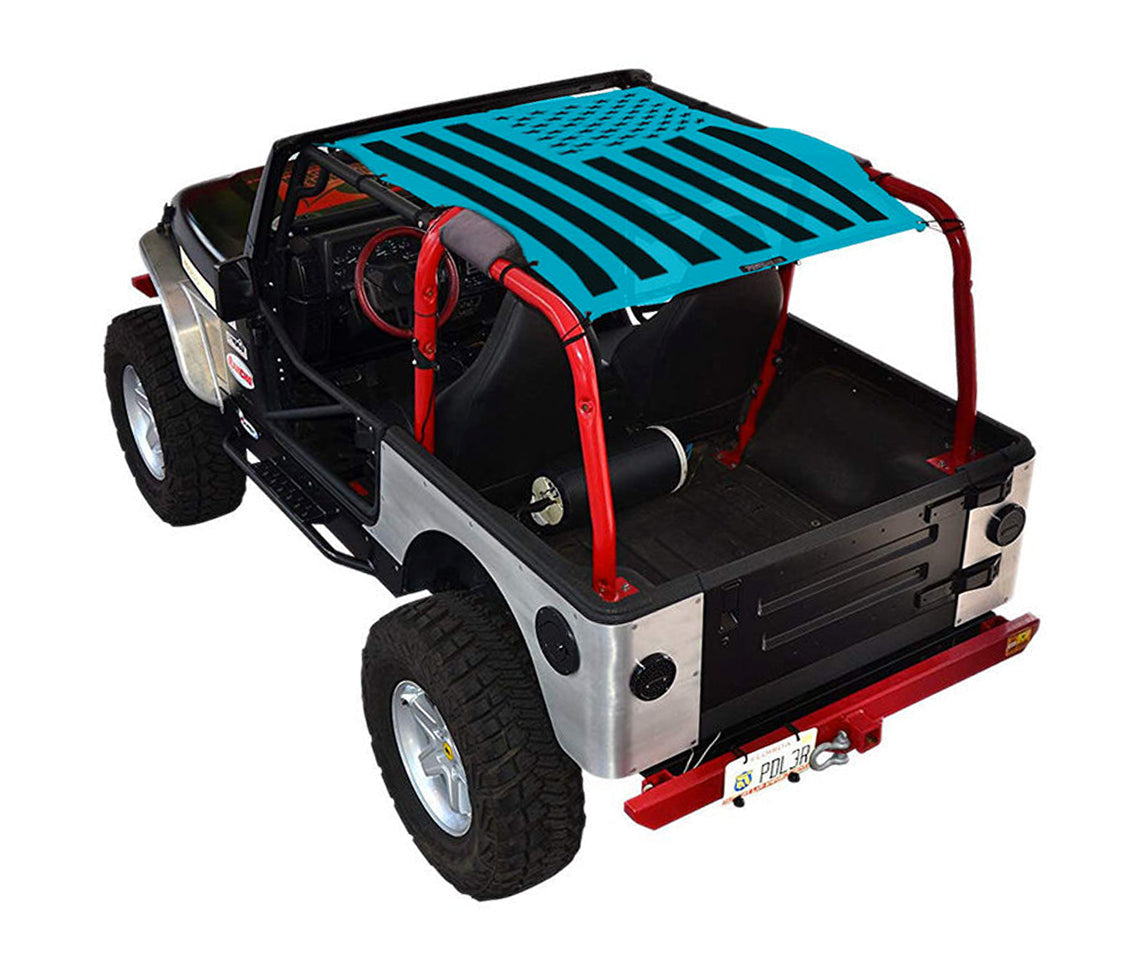 Jeep Wrangler TJ Sun Shade Stock Printed Shade Top (1997–2006)