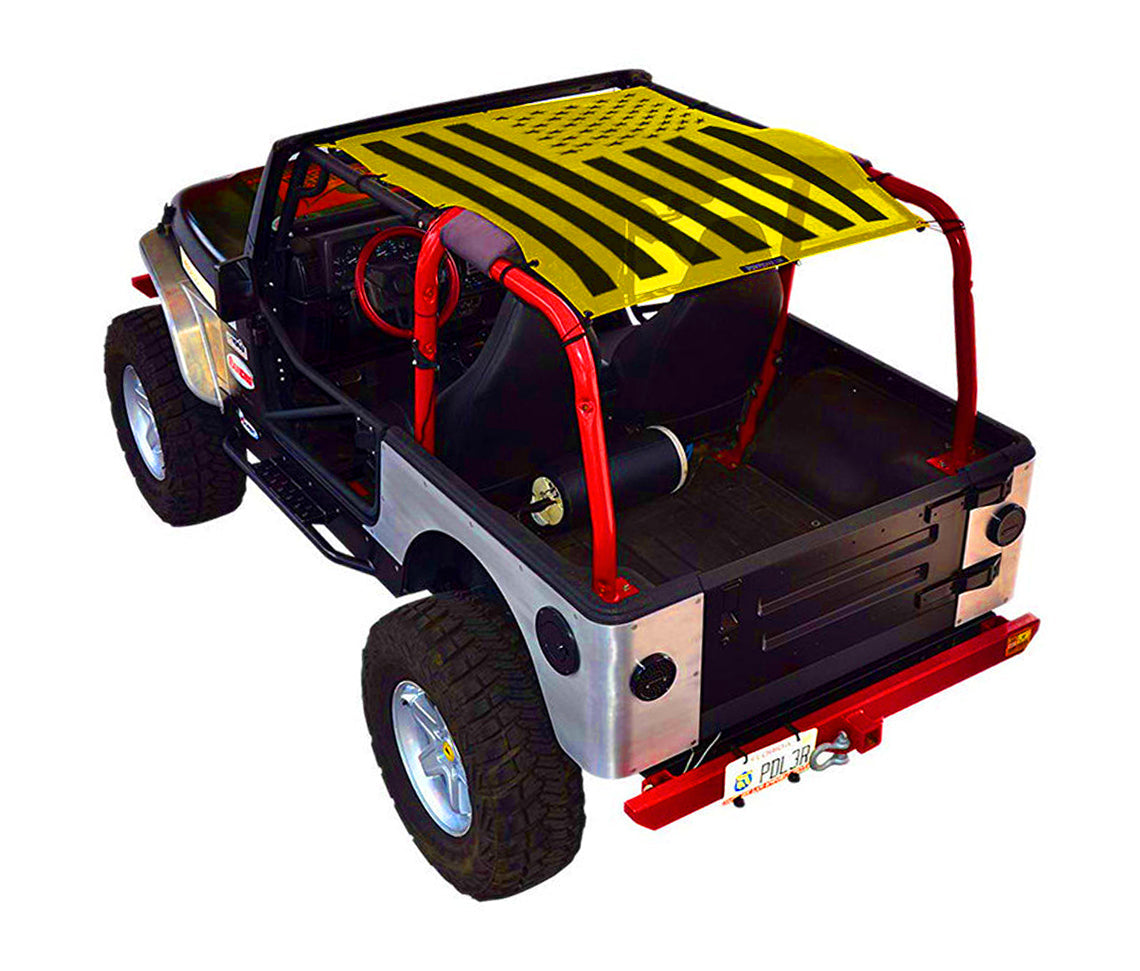 Jeep Wrangler TJ Sun Shade Stock Printed Shade Top (1997–2006)