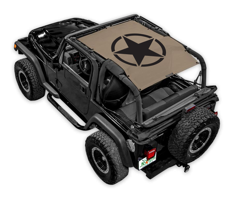 Jeep Wrangler TJ Sun Shade Stock Printed Shade Top (1997–2006)