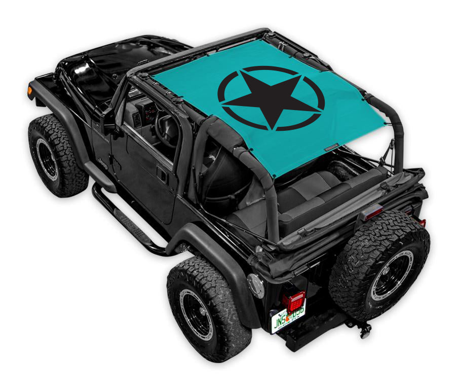 Jeep Wrangler TJ Sun Shade Stock Printed Shade Top (1997–2006)